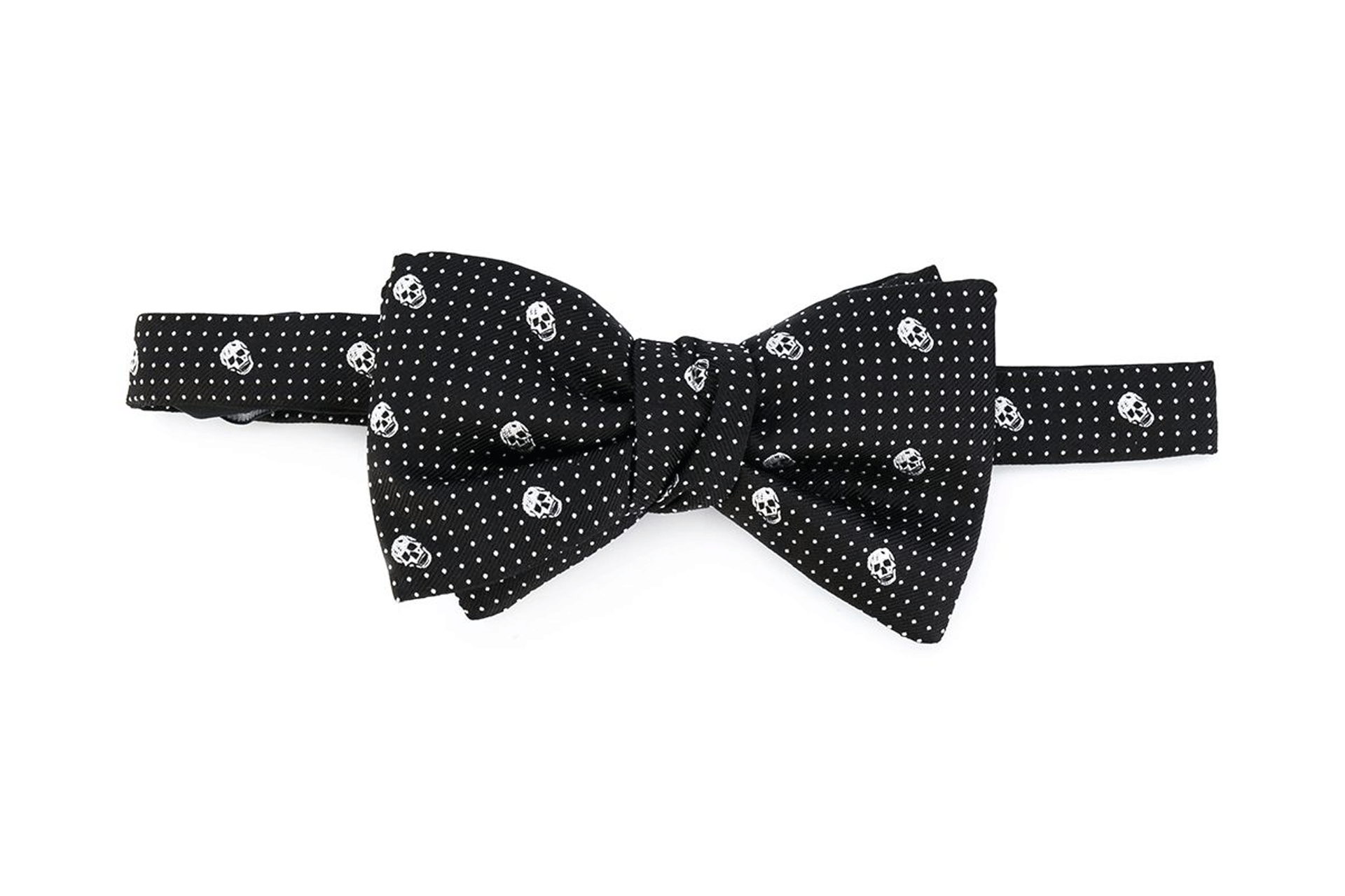 Alexander McQueen skull-print bow tie