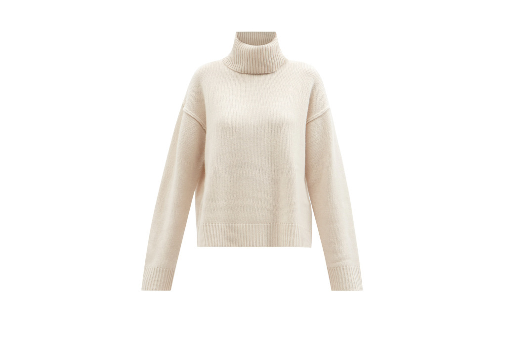 Allude Wool and cashmere-blend roll-neck sweater