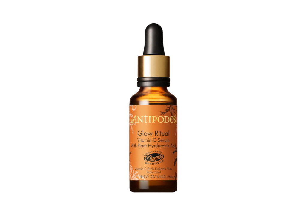 Orange serum bottle