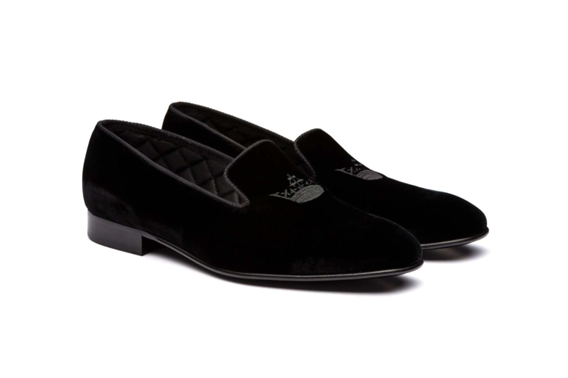 Church’s Sovereign 2 Velvet Crown Loafer Black