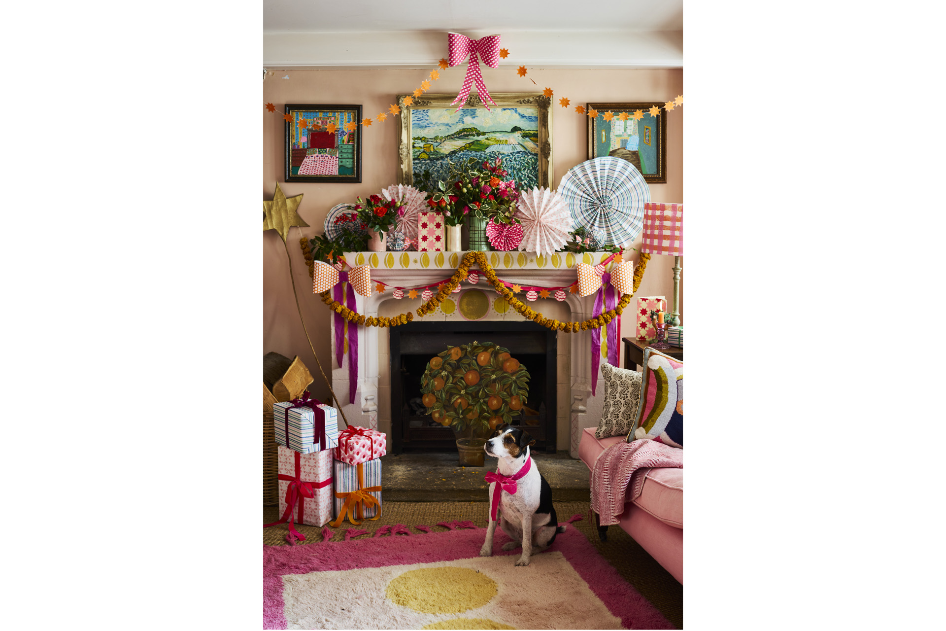 Molly Mahon Christmas mantlepiece