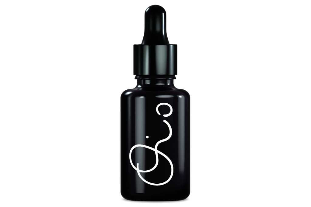 Black serum bottle