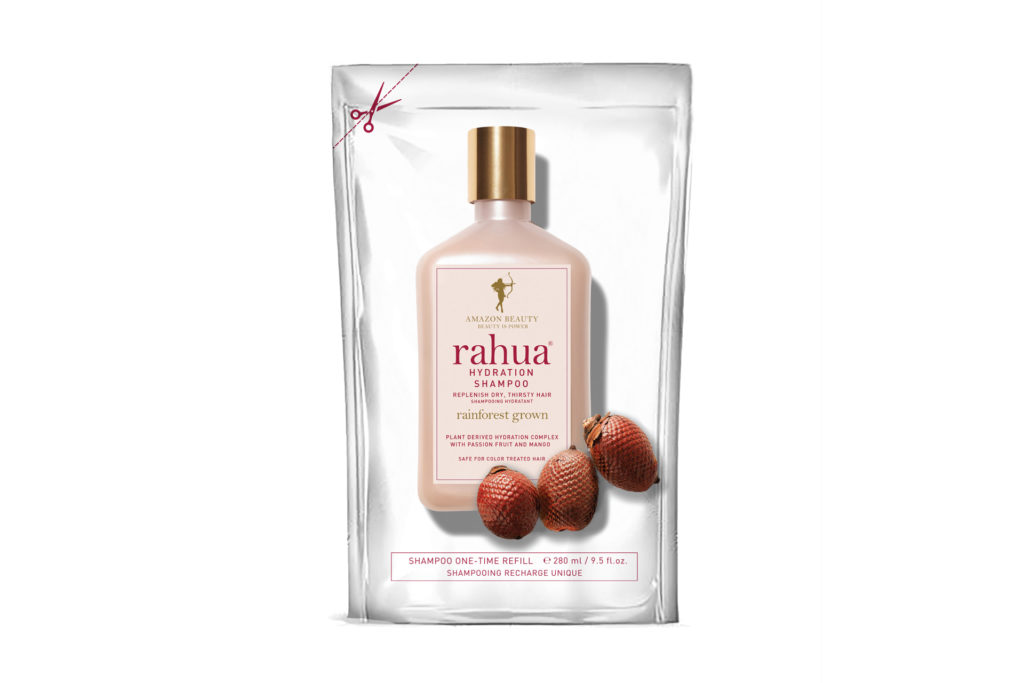 Silver Rahua refill shampoo pouch