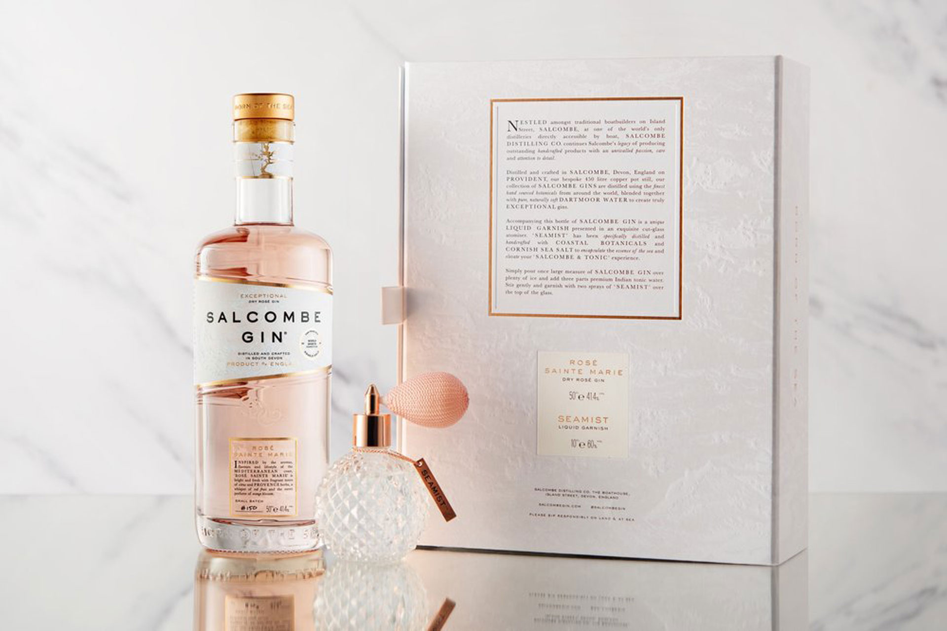 Food & Drink Gift Guide - Salcombe Gin 'Seamist' Gin & Liquid Garnish Gift Set