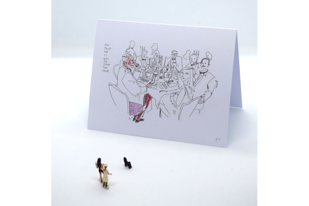 Poppy Wilkins 'You didn't tell me it was on Zoom' Xmas Card