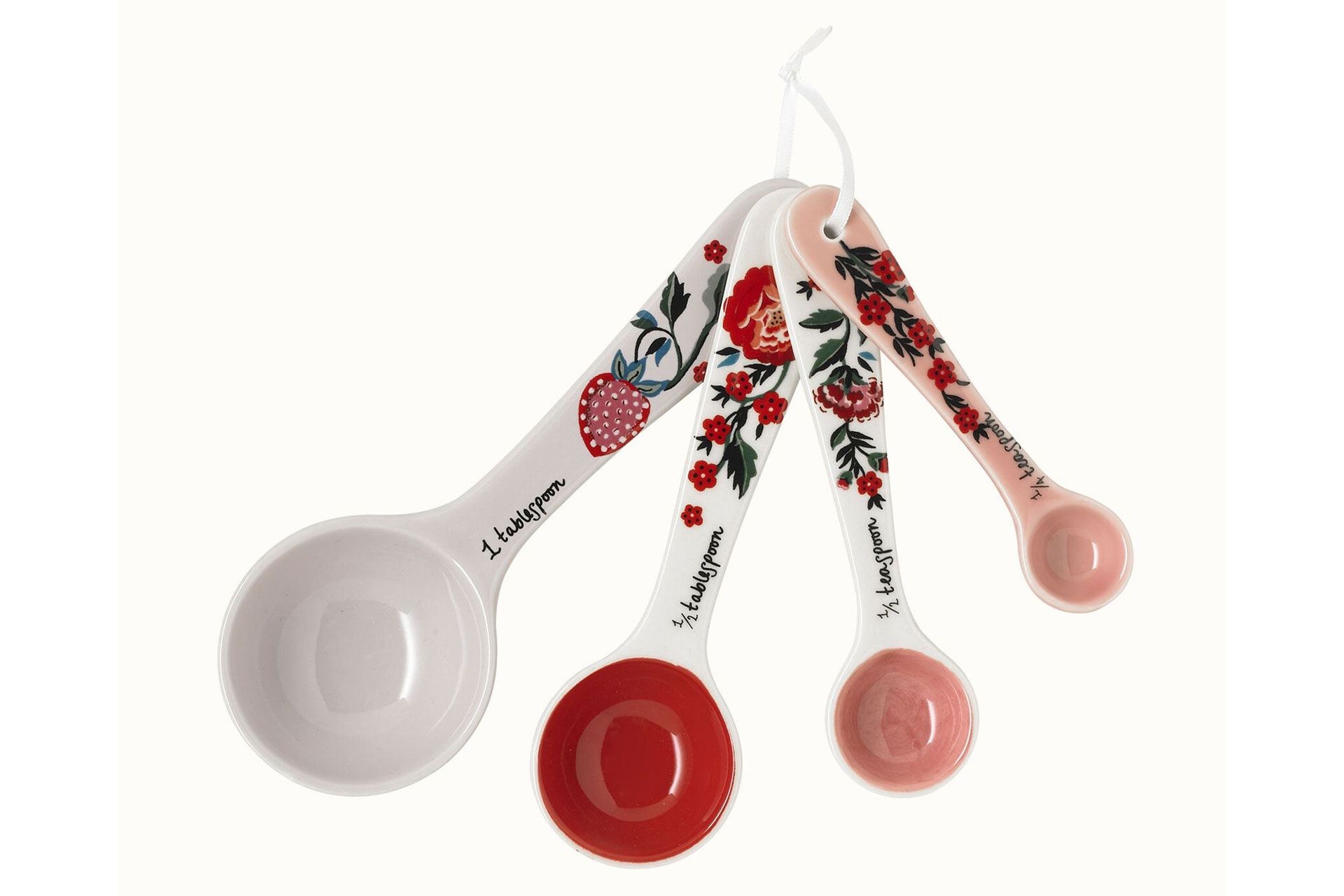 Cath Kidston Strawberry Garden Set of 4 Measuring Spoons