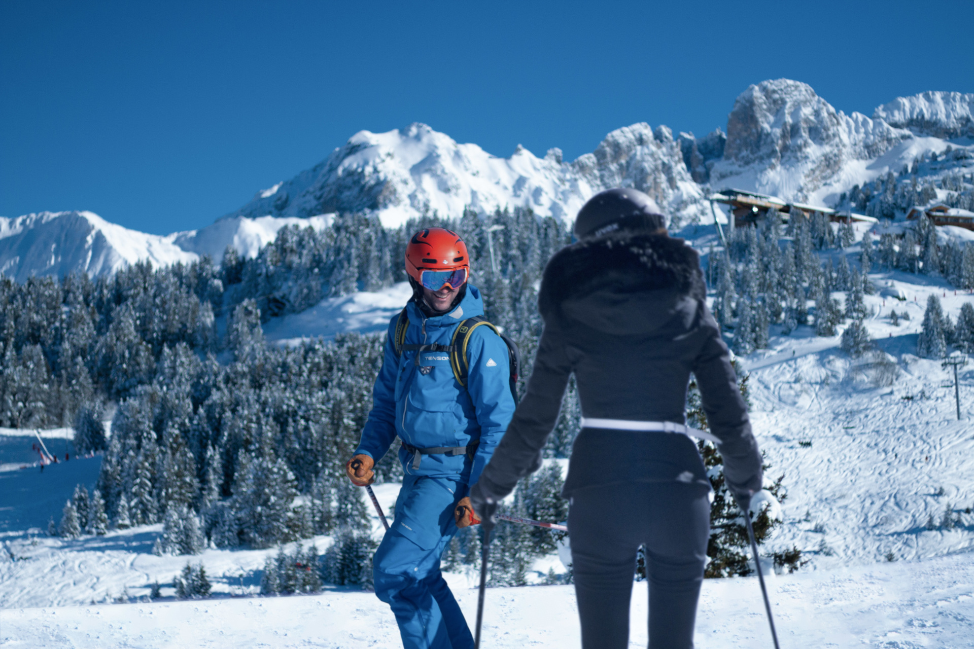 Maison Sport - People learning to ski in the mountains