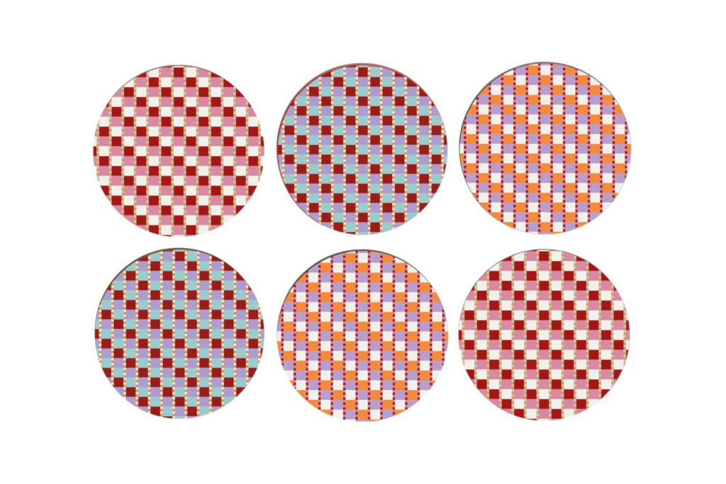 BALU London Checkered Hearts Placemat Set