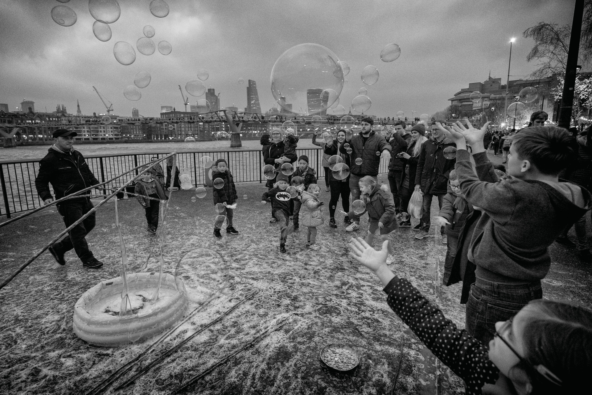 Ashley Chaplin, South Bank Bubbles, London
