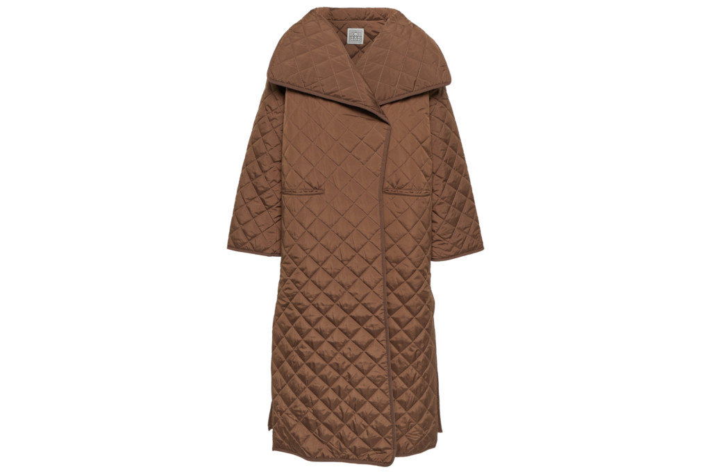 Brown quilted coat