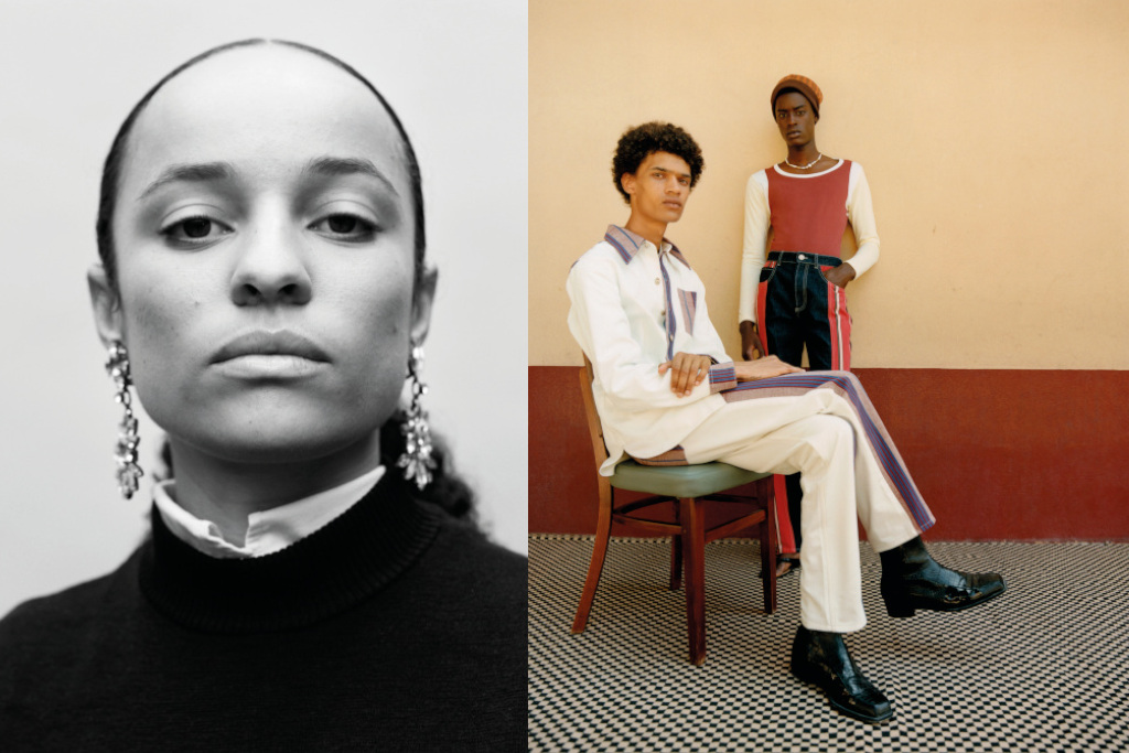 Wales Bonner & Models in their clothing