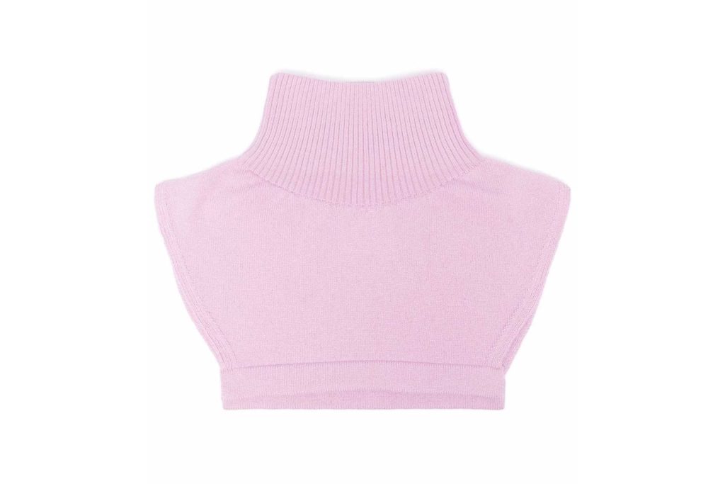 Barrie high neck cashmere collar