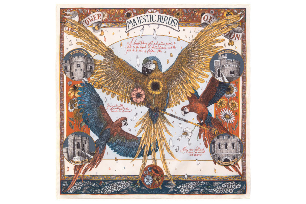 Sabina Savage Princely Parrots Stole