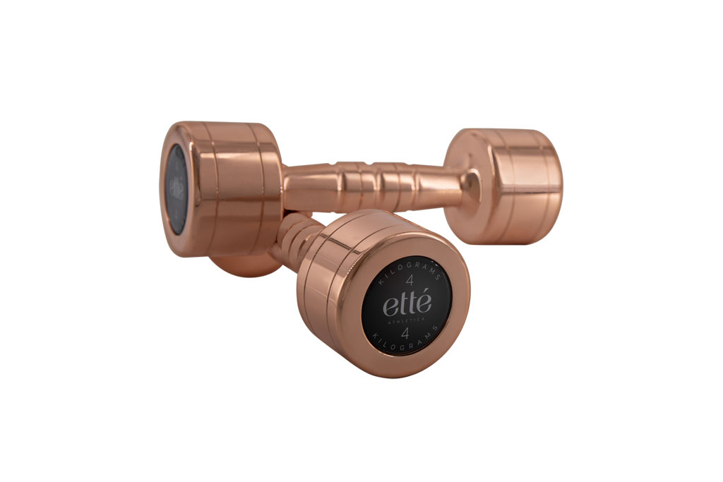 Etté Athletica Rose Gold Dumbbells