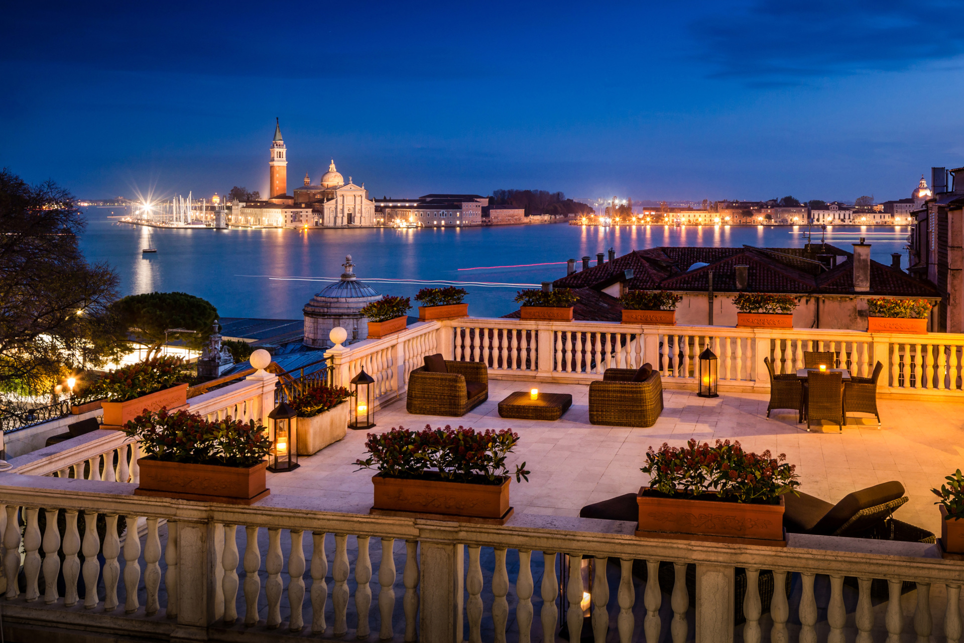 Terrace view over Venice