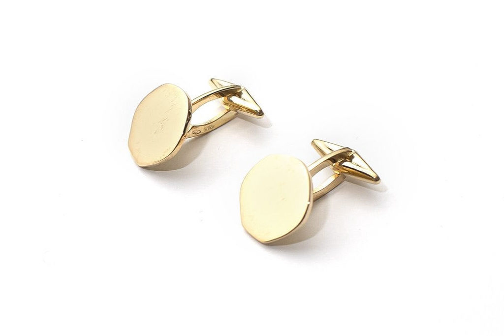 Gold cufflinks