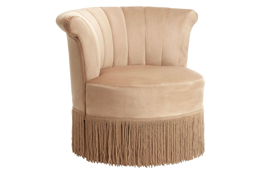 Cream Tassel Chair