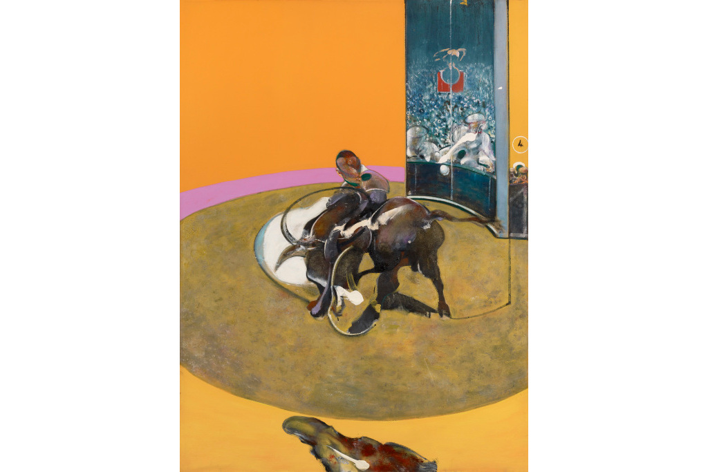 Study for Bullfight No. 1, 1969. Oil on canvas, 198 x 147.5 cm. Private Collection. Photo: Prudence Cuming Associates Ltd. (Exhibitions of 2022)