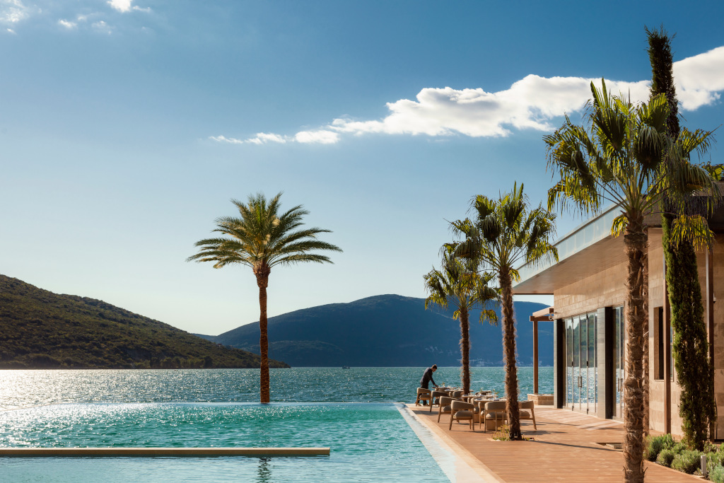 One & Only Montenegro pool and sea view