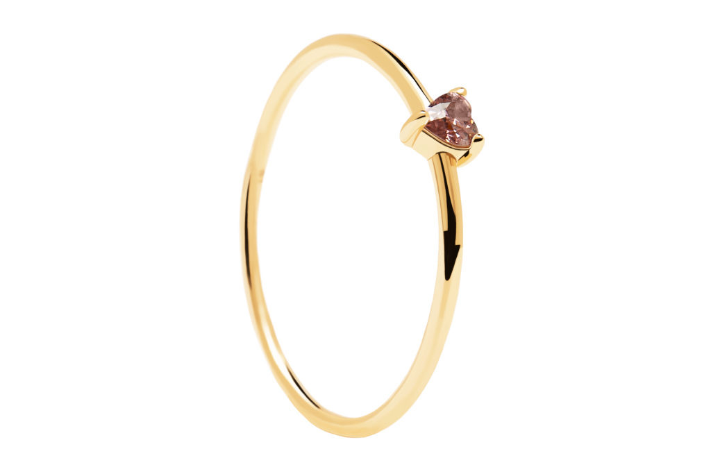 PDPAOLA Lavender Heart Ring