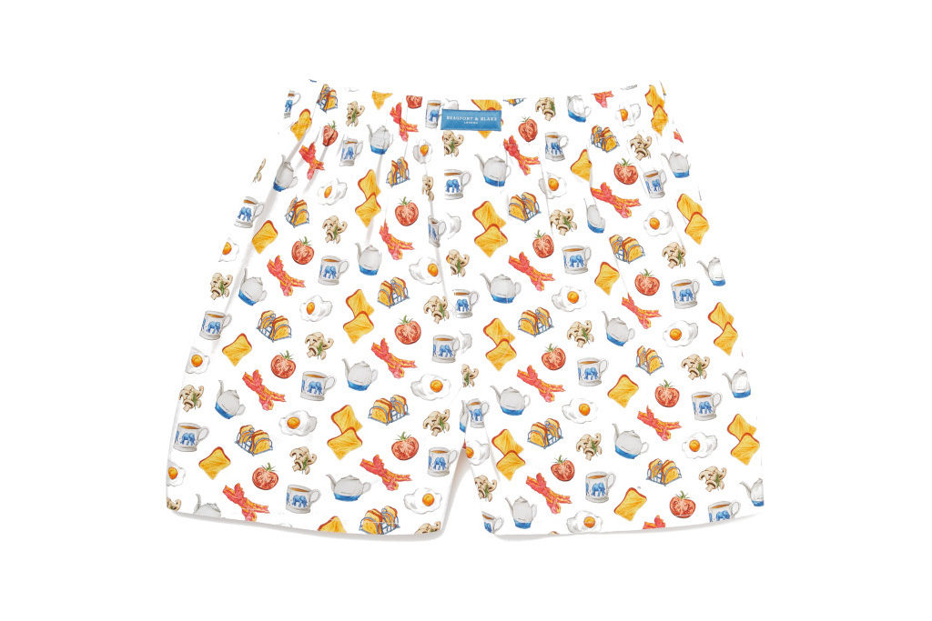 The Full English White Boxer Shorts