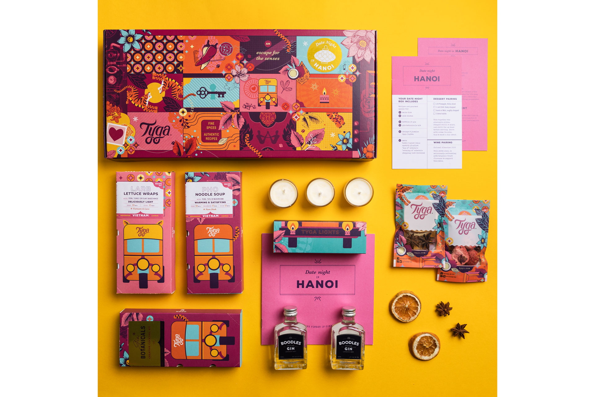 DIY recipe kit from Tyga, Asian food