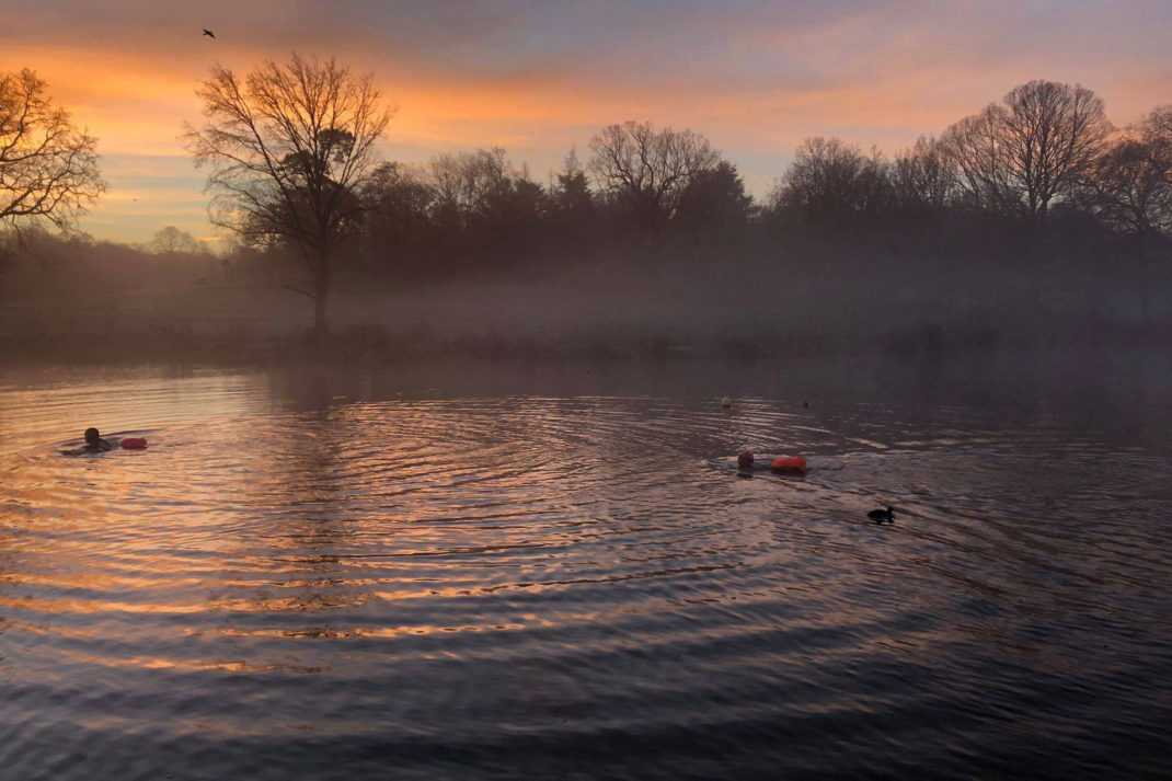 Sunrise swimming Beckenham Place Park