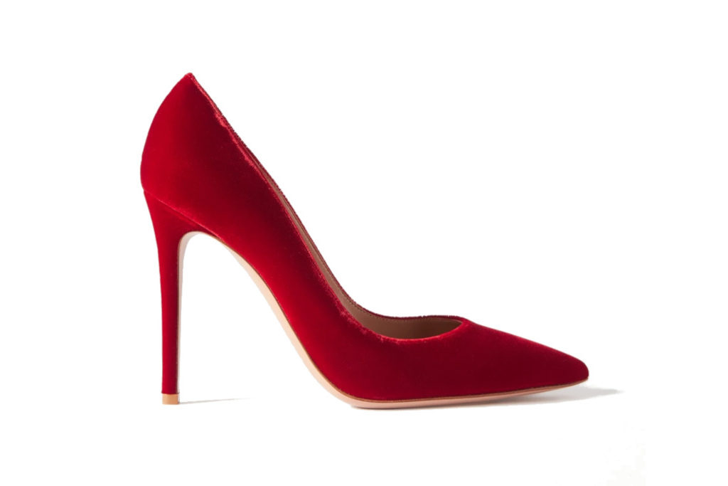 Gianvito Rossi Red 105 velvet pumps