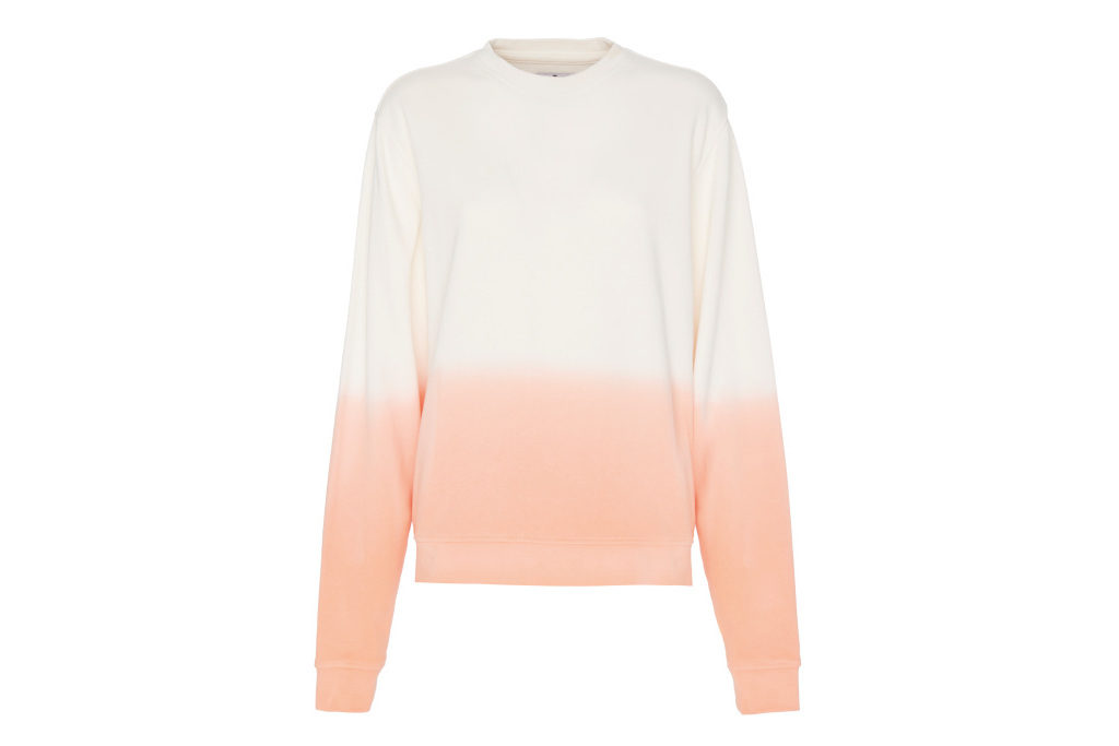 7 For All Mankind Sweatshirt Cotton in Fading Coral