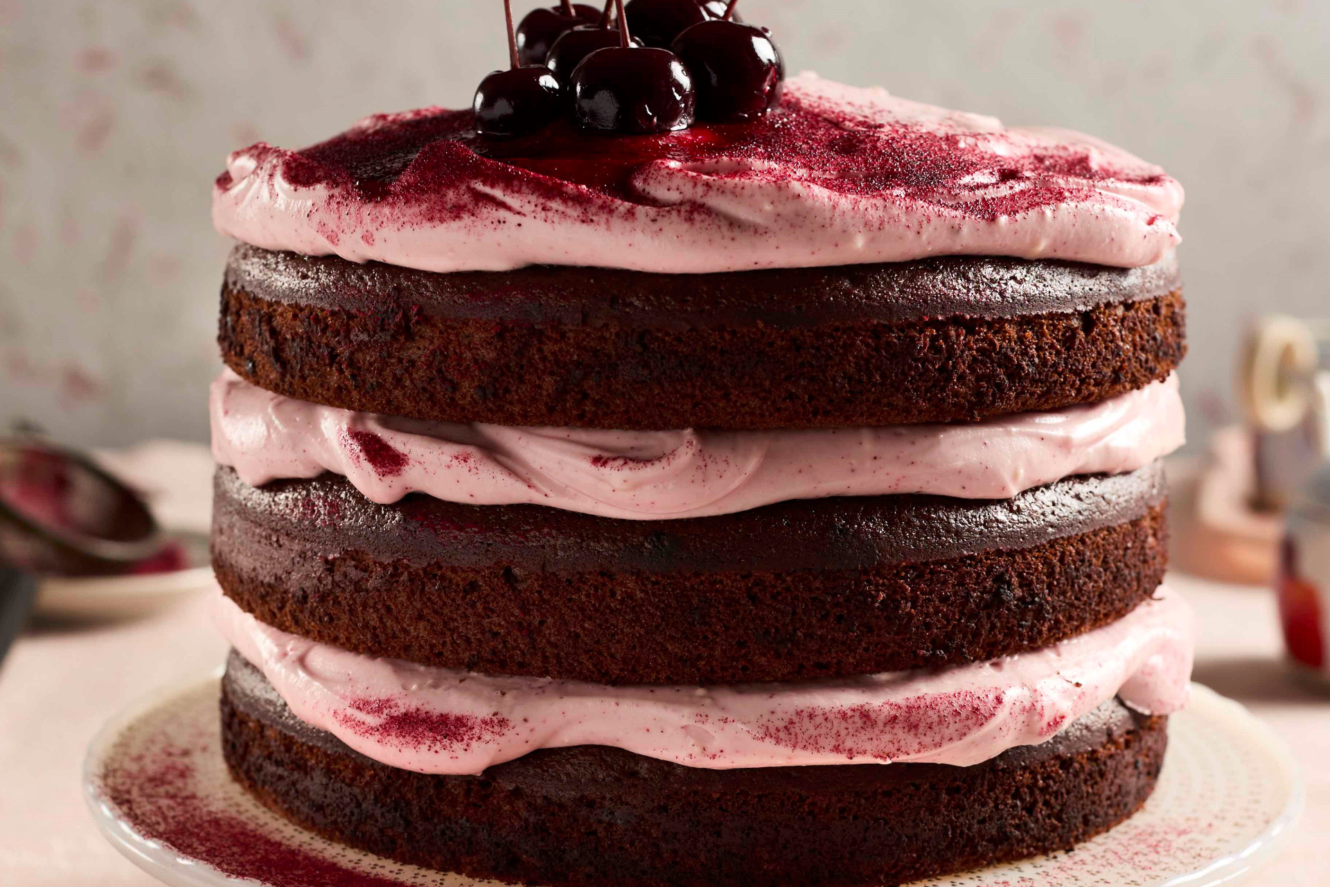 Double chocolate beetroot cake