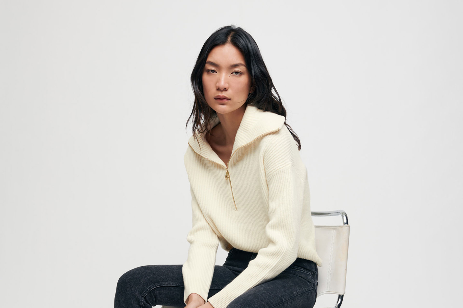 Maje - half-zip jumper