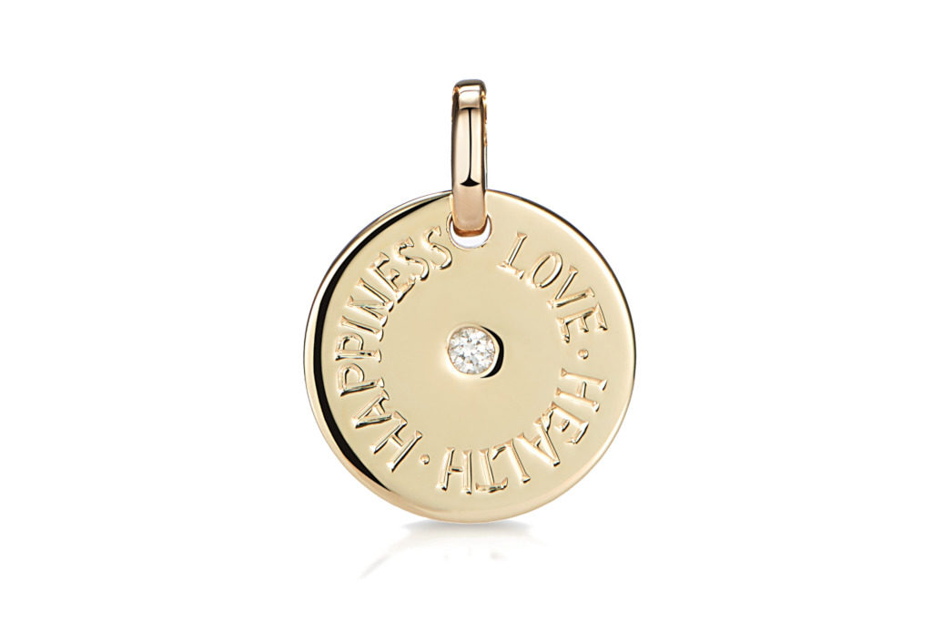 Minka Love, Health, Happiness Mantra Gold & Diamond Disc