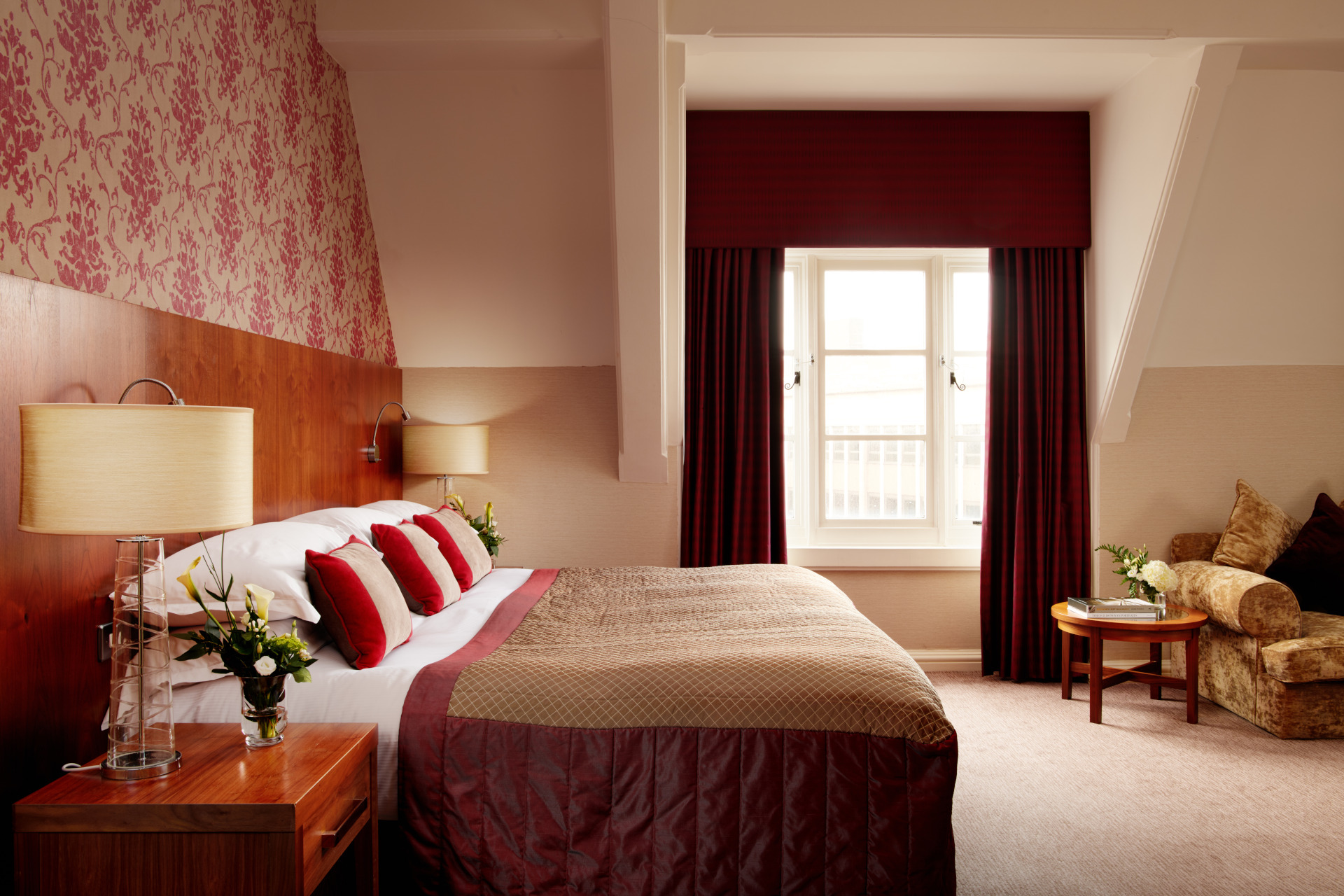 Red bedroom
