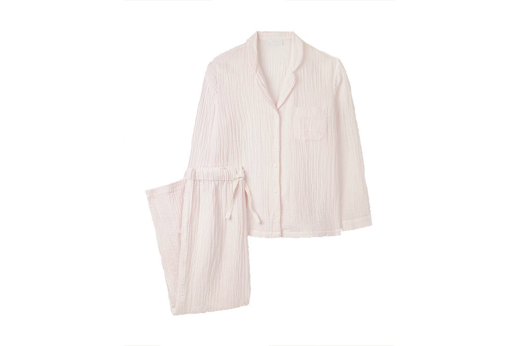 The White Company Stripe Double-Cotton Pyjama Set