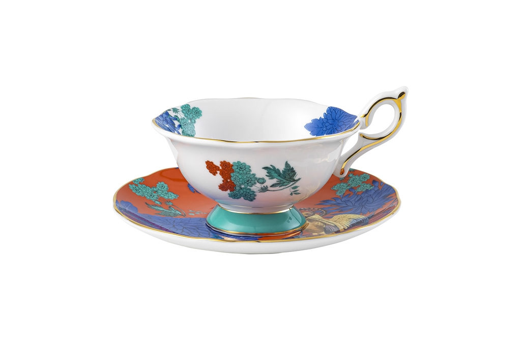 Wonderlust Golden Parrot Teacup & Saucer