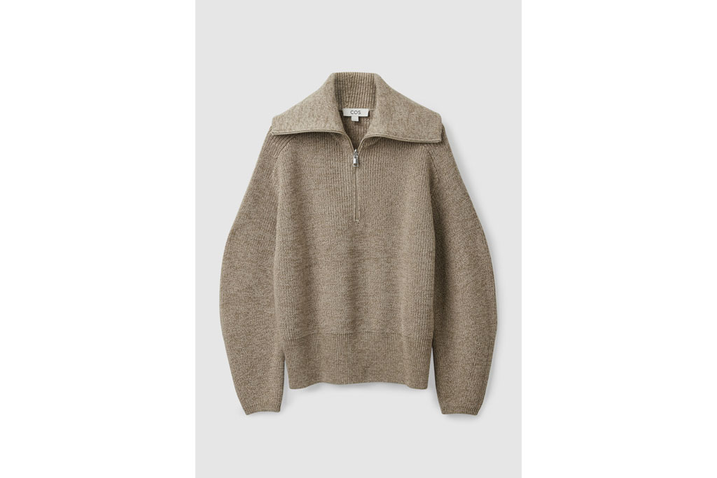 Cos Zip Knit Jumper