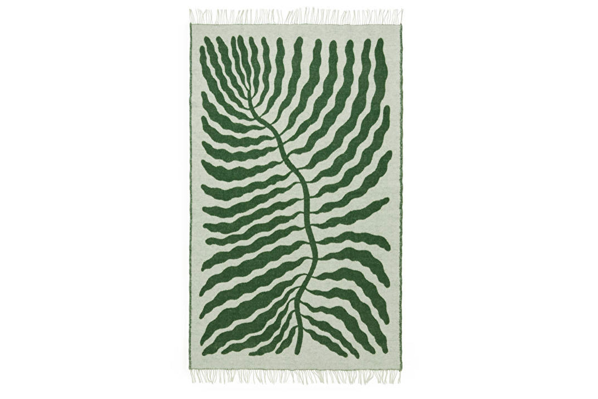 A green leaf Linnea Andersson Blanket