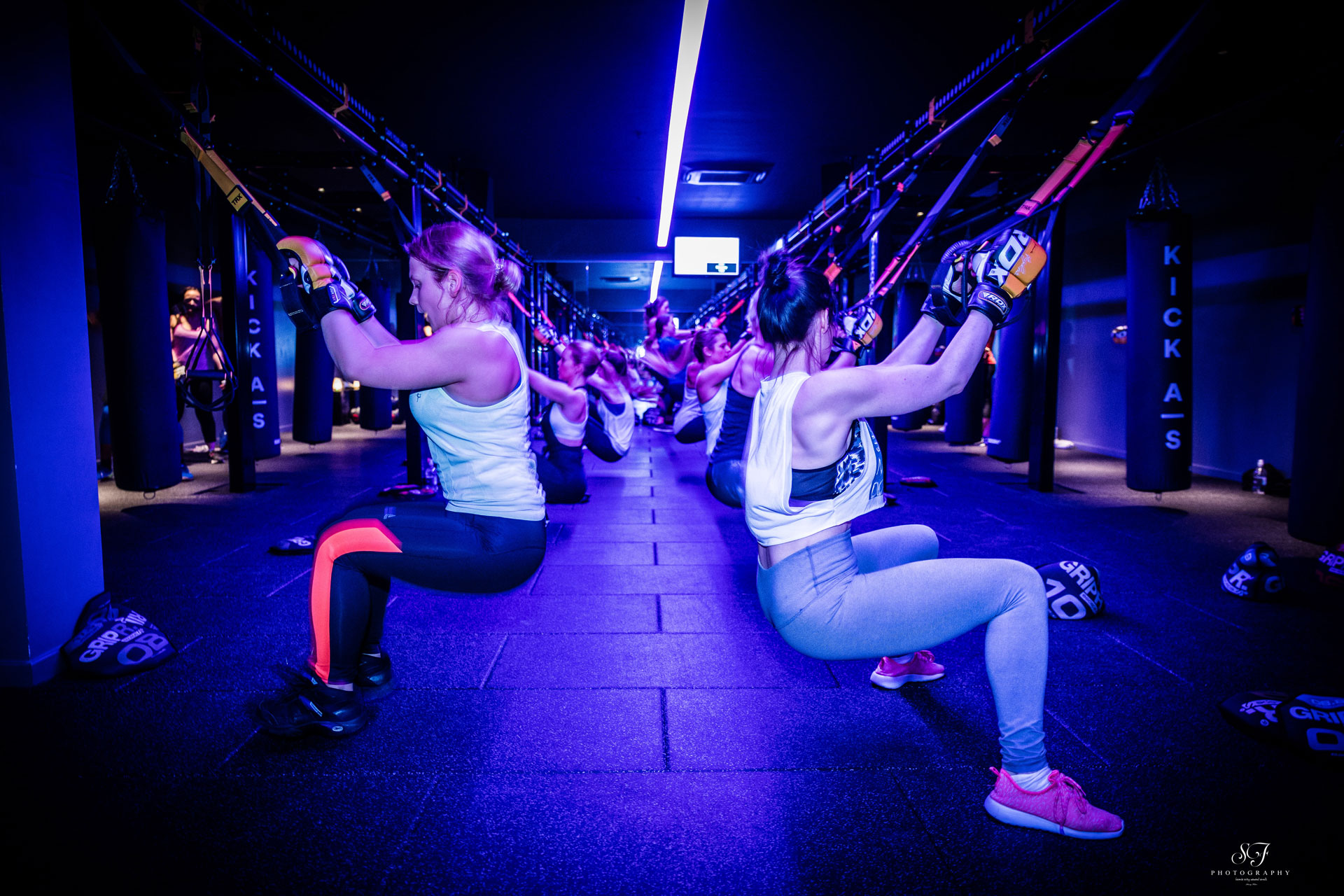 Women doing a fitness class at Fiena