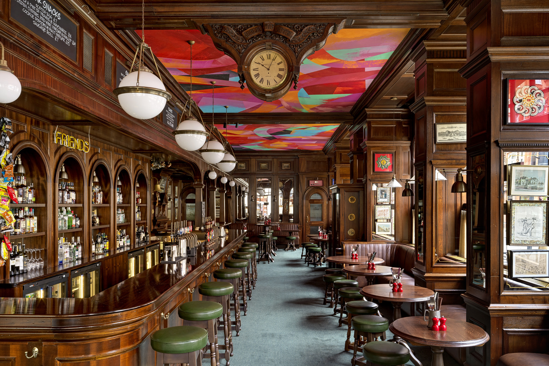 The interior of Audley Public House