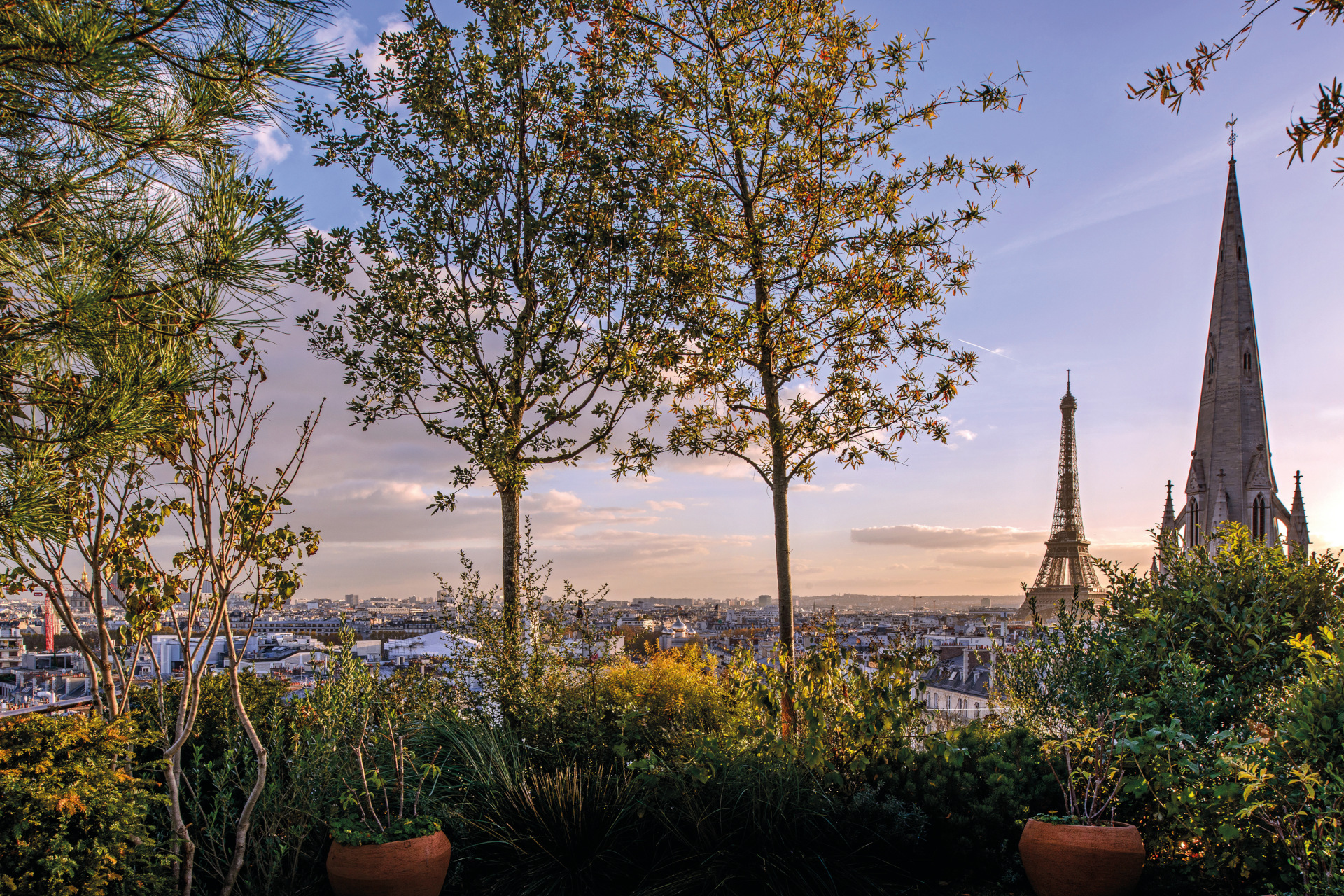 Bulgari Paris penthouse gardens