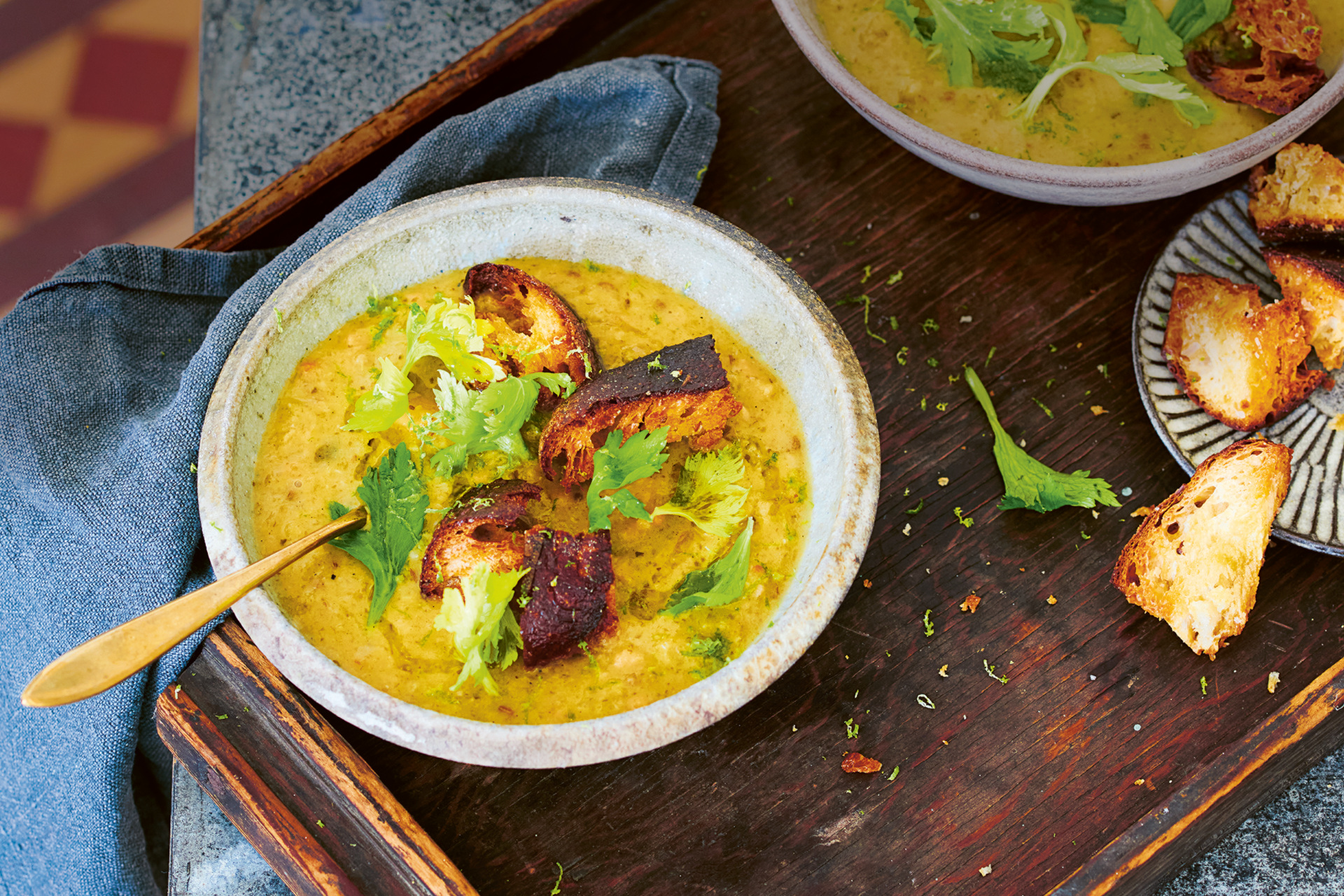 Coconut, White Bean & Celery Soup