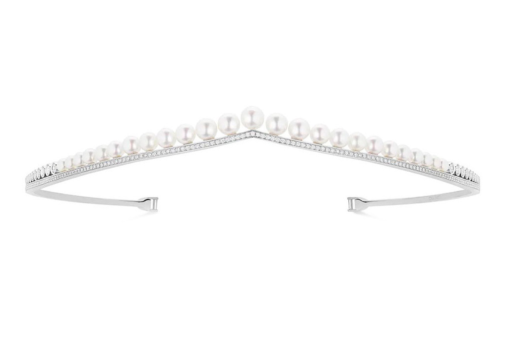Chaumet Joséphine Aigrette Cultured Pearls Head Ornament