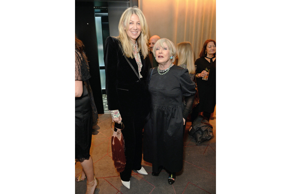 Diane Kordas and Lucia van der Post at great british brands party