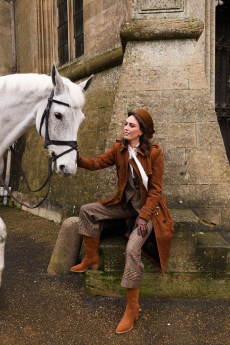 Lady Alice Manners with horse