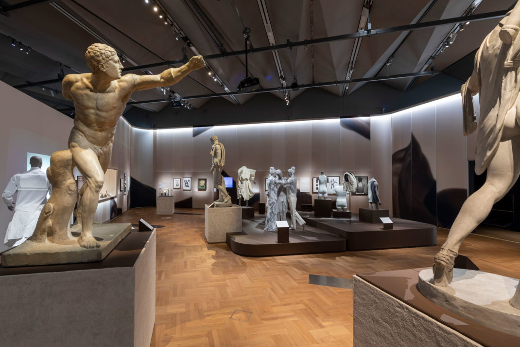 Installation view of Fashioning Masculinities at V&A (c) Victoria and Albert Museum London