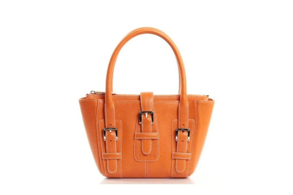 Orange shoulder bag