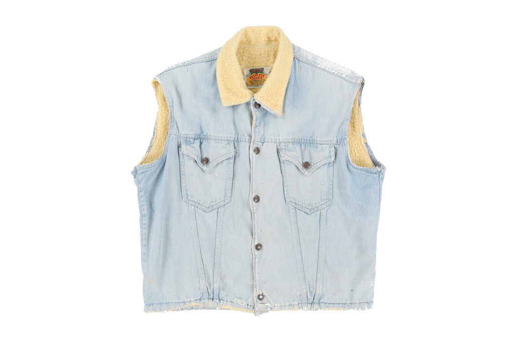 levi's vest sleeveless denim seamed