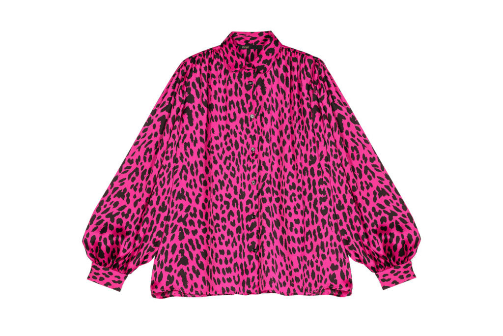 Pink leopard print shirt