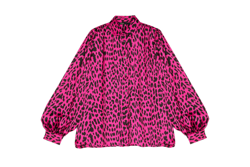 Pink leopard print shirt