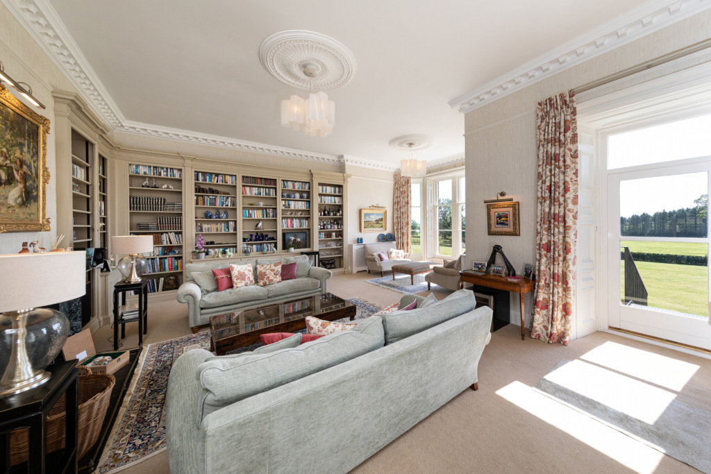 Mossknowe House, Dumfries & Galloway, Scotland library